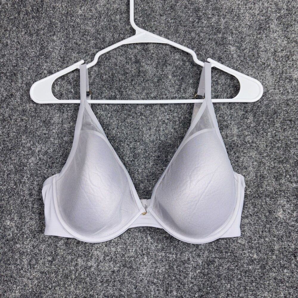 Thirdlove 24/7 Classic Contour Plunge Bra 36E Earl Gray  Adjustable straps